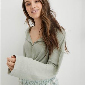 Aerie Breezy Linen Henley